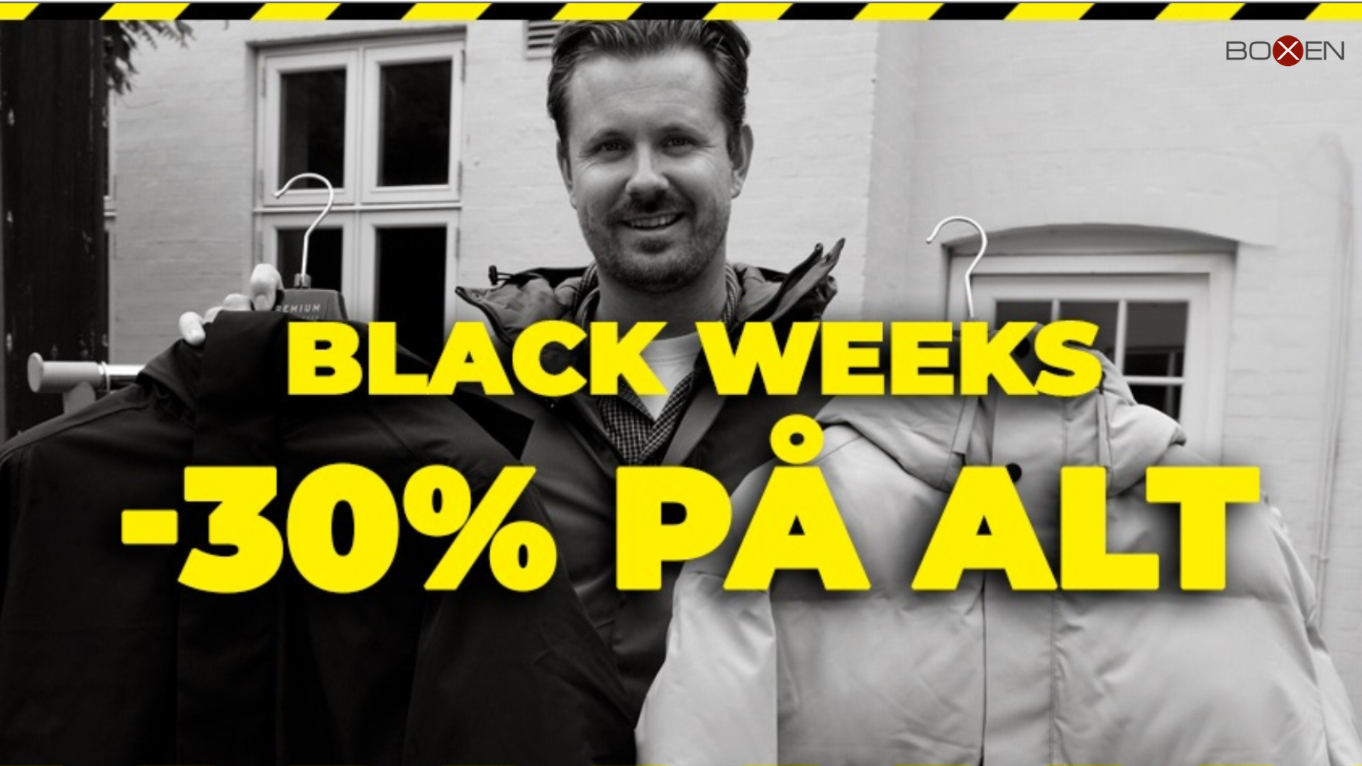 Spar stort under Black Weeks hos BOXEN med 30% rabat på alt!