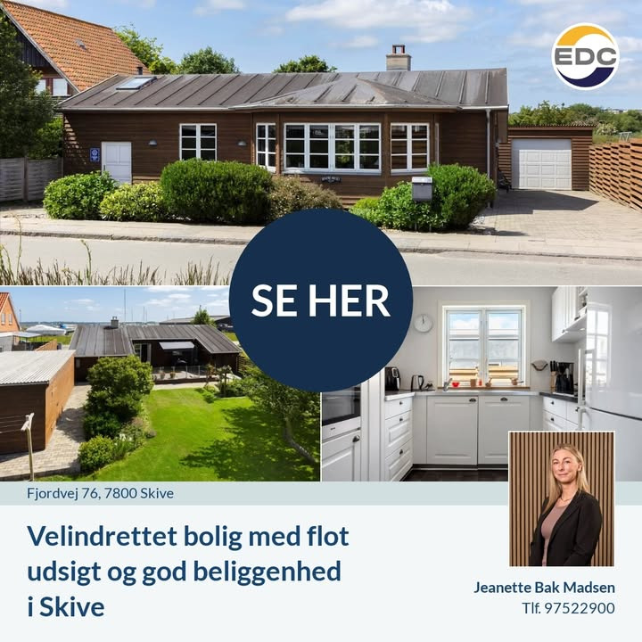 EDC Skive I/S fremviser bolig med udsigt og attraktiv beliggenhed i Skive