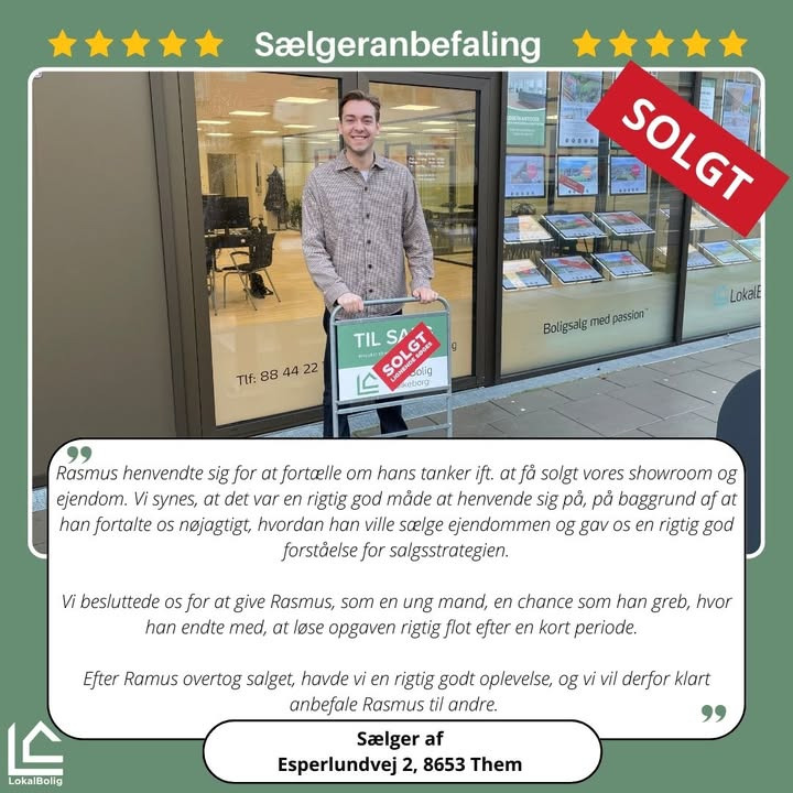 Sælgerrost partnerskab med Lokalbolig Silkeborg: Esperlundvej 2, Them