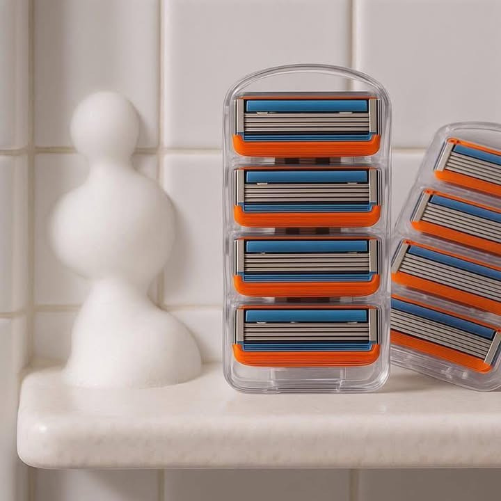 Tilbud på barberblade hos Min Købmand Øster Bjerregrav – få 8 stk for 59,95 kr.