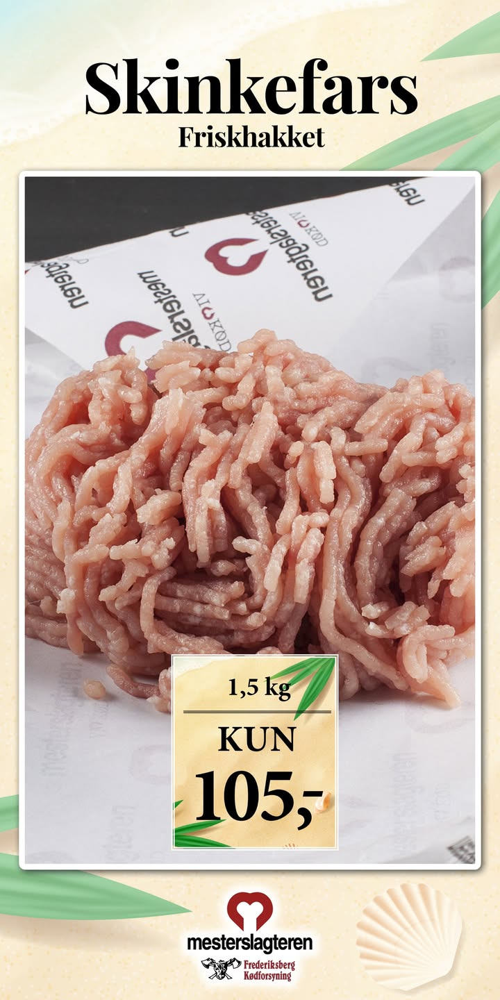 Ugens tilbud fra Frederiksberg Kødforsyning: Forudbestil nemt og hurtigt til madpakken og aftensmaden