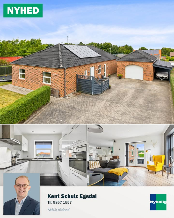 Nybolig Hadsund præsenterer familievenlig villa i naturskønne Havndal