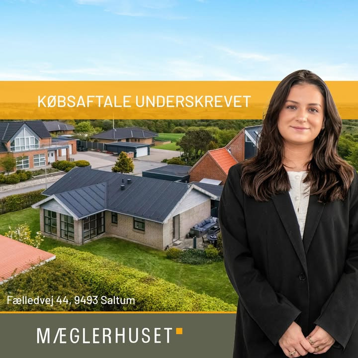 Mæglerhuset Vestkysten I/S melder om underskrevet købsaftale på Fælledvej 44 efter 14 dage