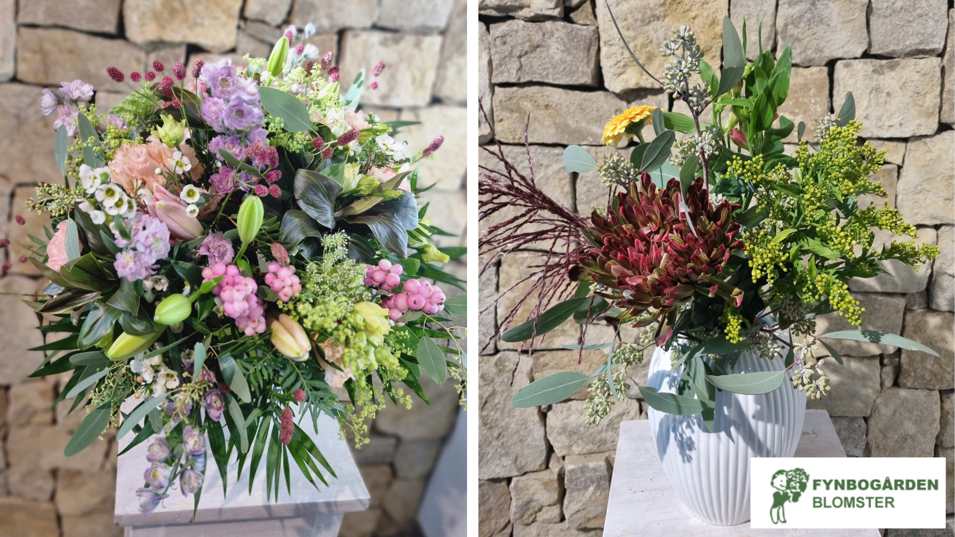 Blomster til studenterfesten: Fynbogården Blomster står klar med friske buketter