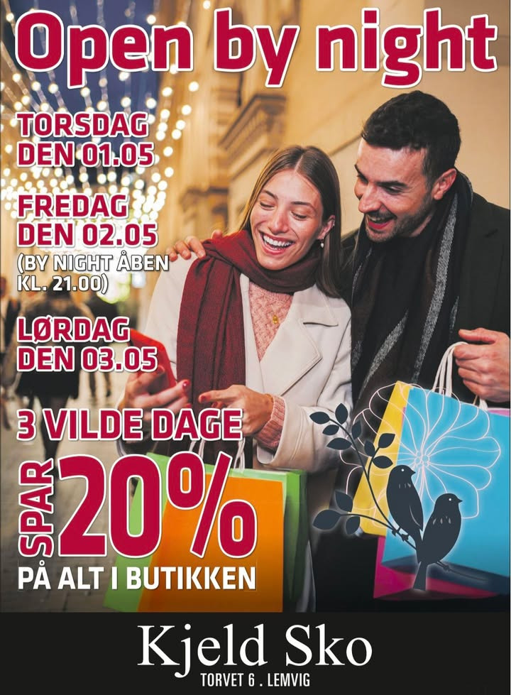 Kjeld Sko inviterer til tre vilde salgsdage med 20 % rabat i Lemvig