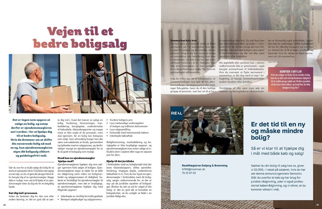 RealMæglerne Esbjerg guider til smidig overgang ved boligsalg i Seniorliv