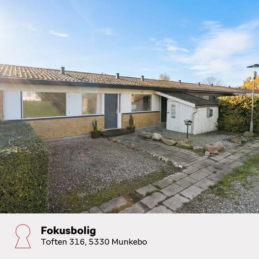 Rækkehus til salg i Munkebo - tilpas det til din stil