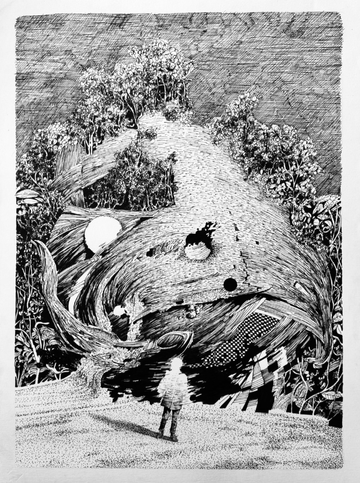 Oplev Rene Steen Sørensens unikke tegninger på Galleri Krasbørstig