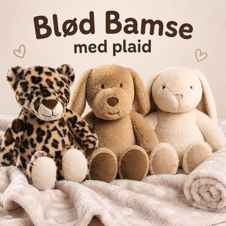 Fjerrenseriet viser Dream Team bamser med blødt babytæppe