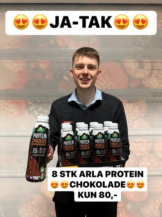 SPAR Skejby sælger Arla protein chokolade til 80 kr. pr. kasse
