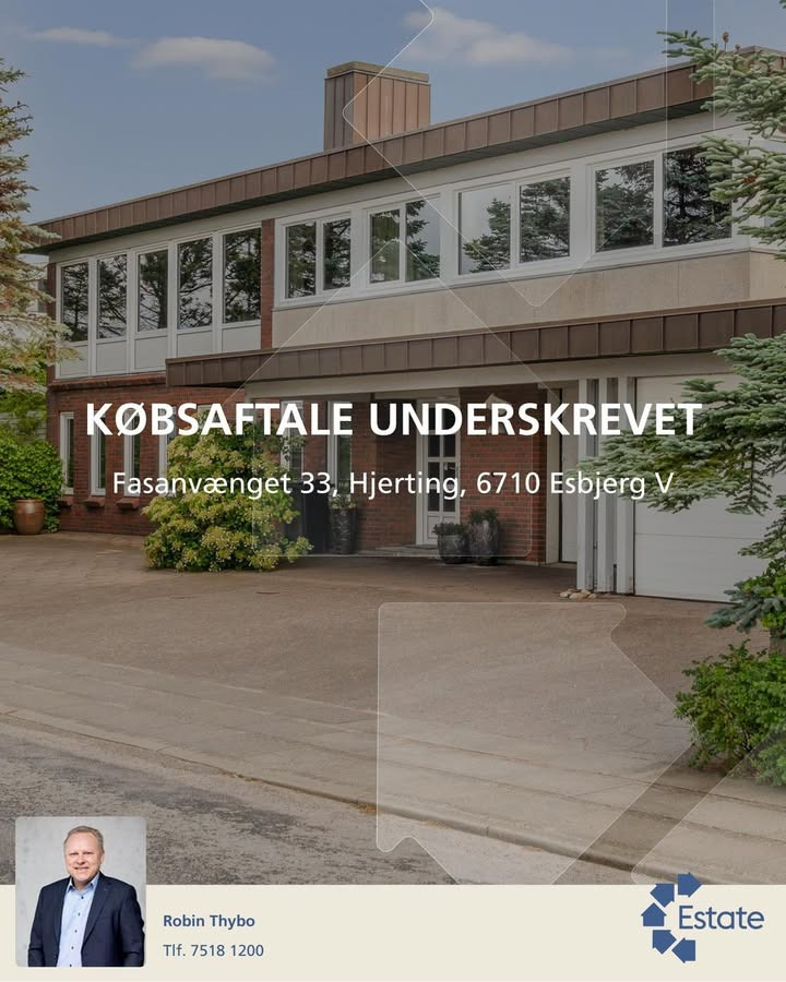 ESTATE Robin Thybo Esbjerg & Varde får underskrevet købsaftale på villa med udsigt over Hjerting Strand