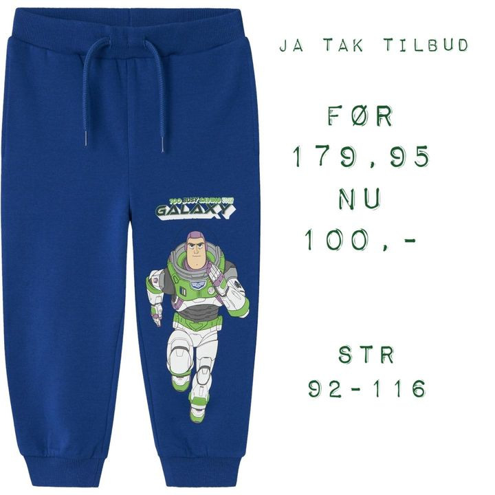 Didrik tilbyder Toy Story bukser i begrænset antal - kommenter for din størrelse nu