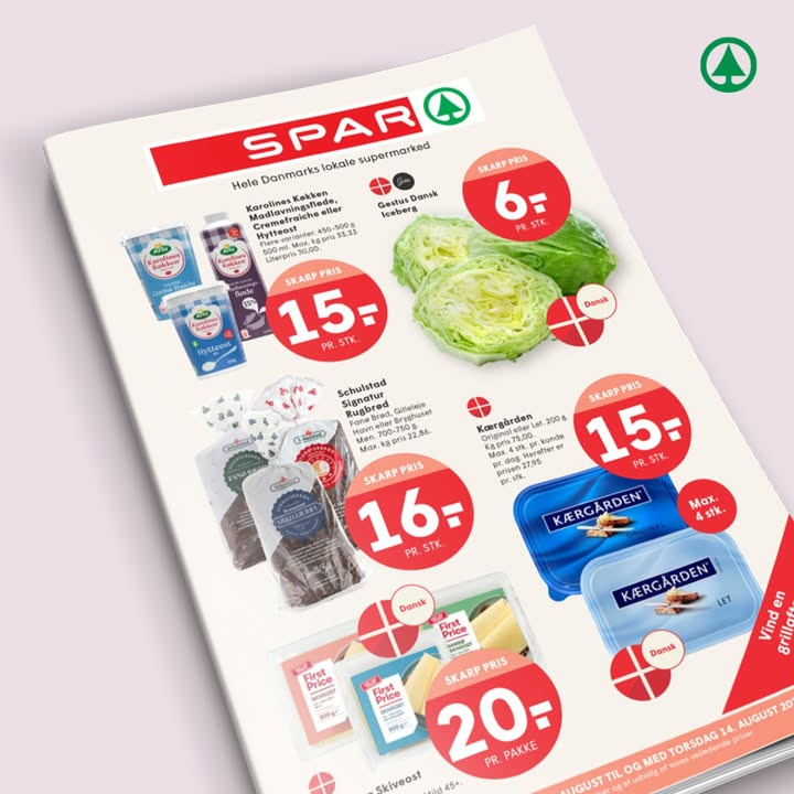 Skarpe priser på hylderne hos SPAR SKALLERUP A/S i denne uge