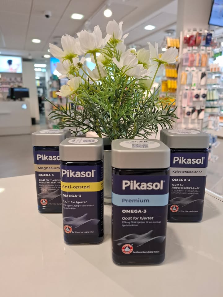 Ikast Apotek anbefaler Pikasol fiskeolie for daglig omega-3 støtte