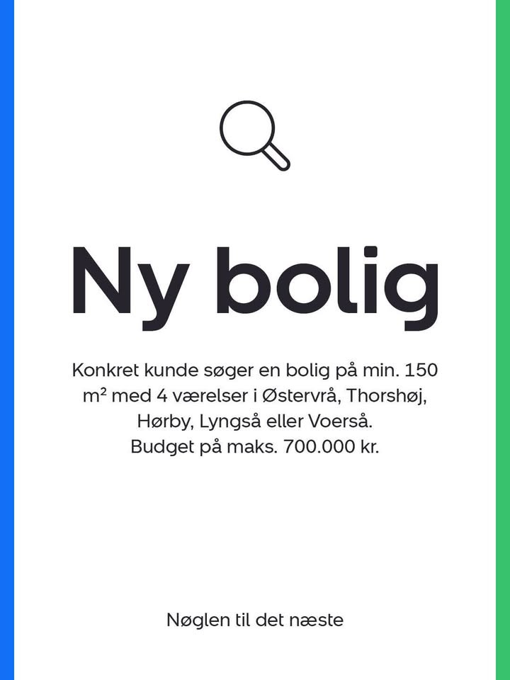 Nybolig Sæby A/S søger bolig til konkret kunde