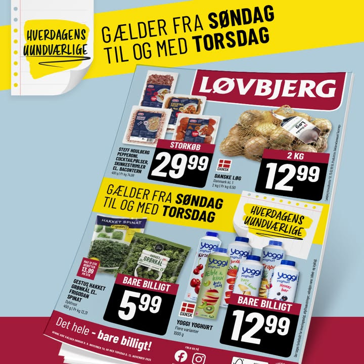Løvbjerg Frederikshavn annoncerer ugens tilbud på dagligvarer