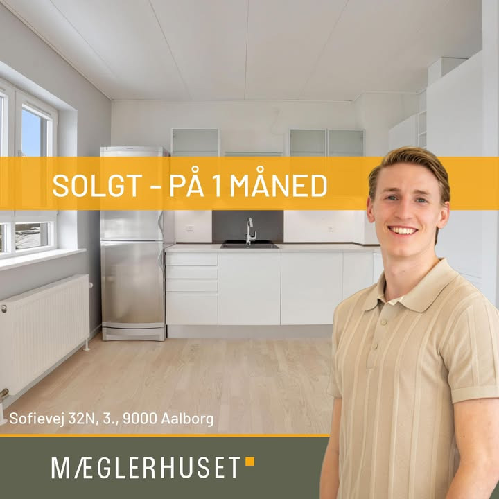 Mæglerhuset Aalborg sælger andelsbolig på én måned i Vejgaard