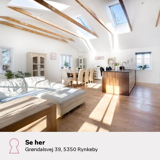 Indflytningsklar villa til salg i Rynkeby med fantastisk udsigt