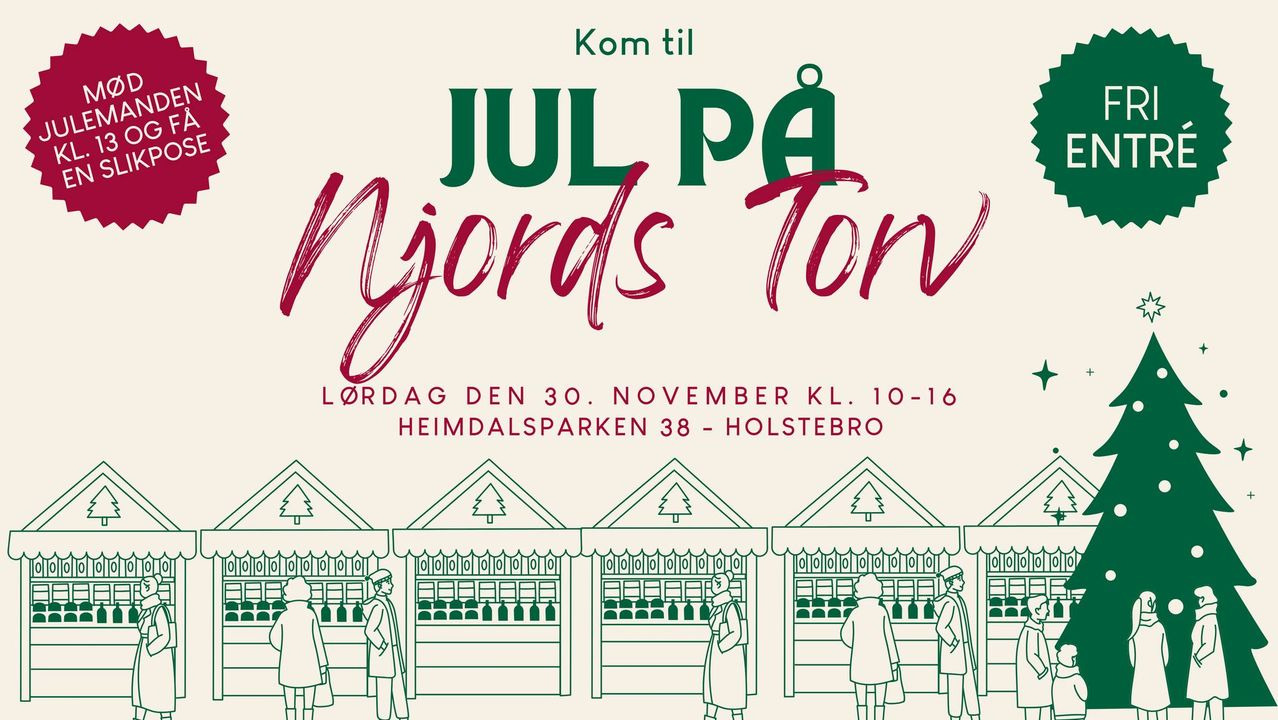 NordVestBO inviterer til julemarked på Njords Torv i Holstebro