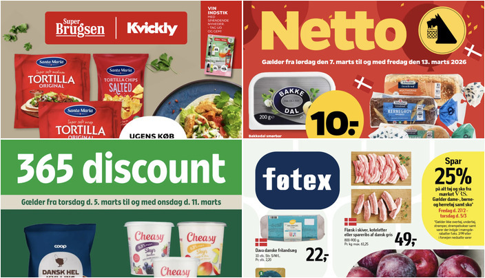 Flæsk i skiver til kun 49 kr. og Bakkedal smørbar til 10 kr. - se de gode lokale tilbud