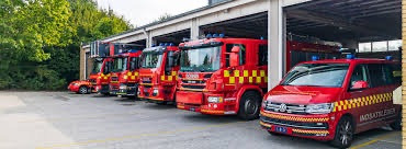 Blå blink hos Oasen: Brandvæsenet besøger Odder byfest