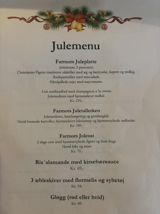 Farmors Cafe tilbyder juleplatte og juletallerken hele december