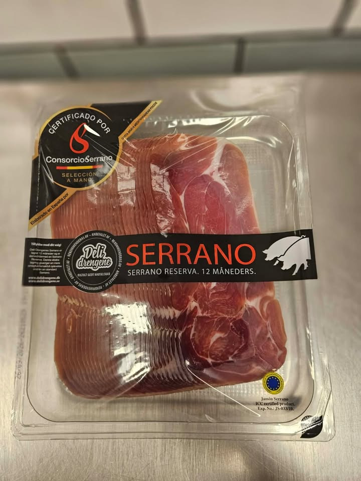 MENY Hobro sælger 600 g serrano skinke til 99 kr.