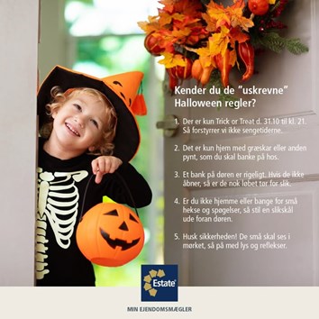 Estate Boligmægleren Tårs deler gode råd til en tryg Halloween