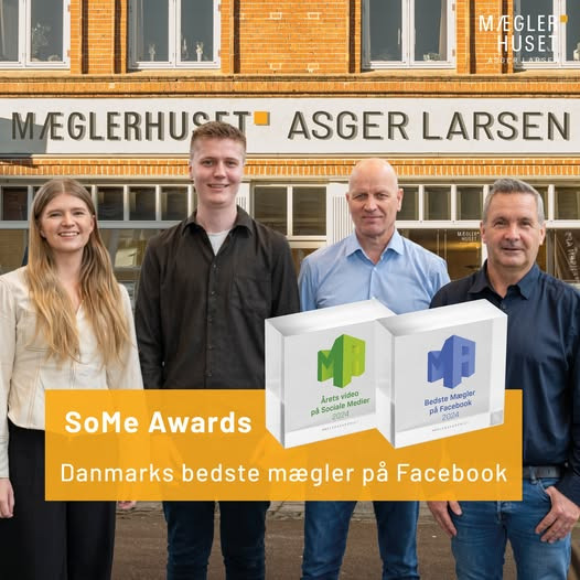 Mæglerhuset Asger Larsen tilbyder gratis salgsvurdering og Danmarks bedste markedsføring på Facebook
