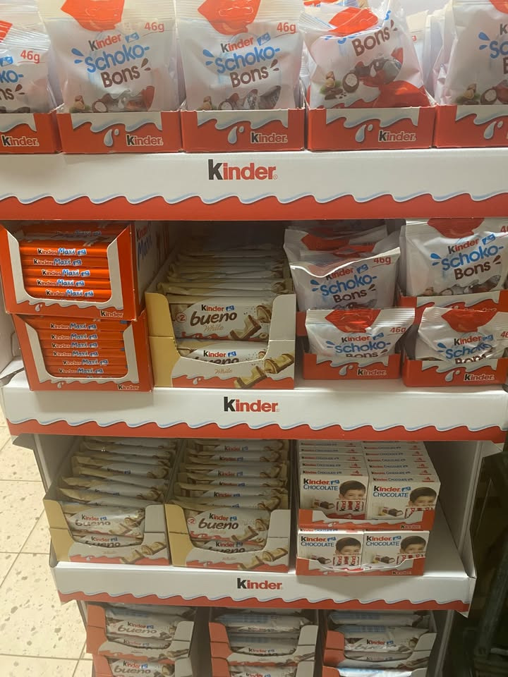 MENY Randers sælger Kinder chokolade til 8 kr pr. stk.