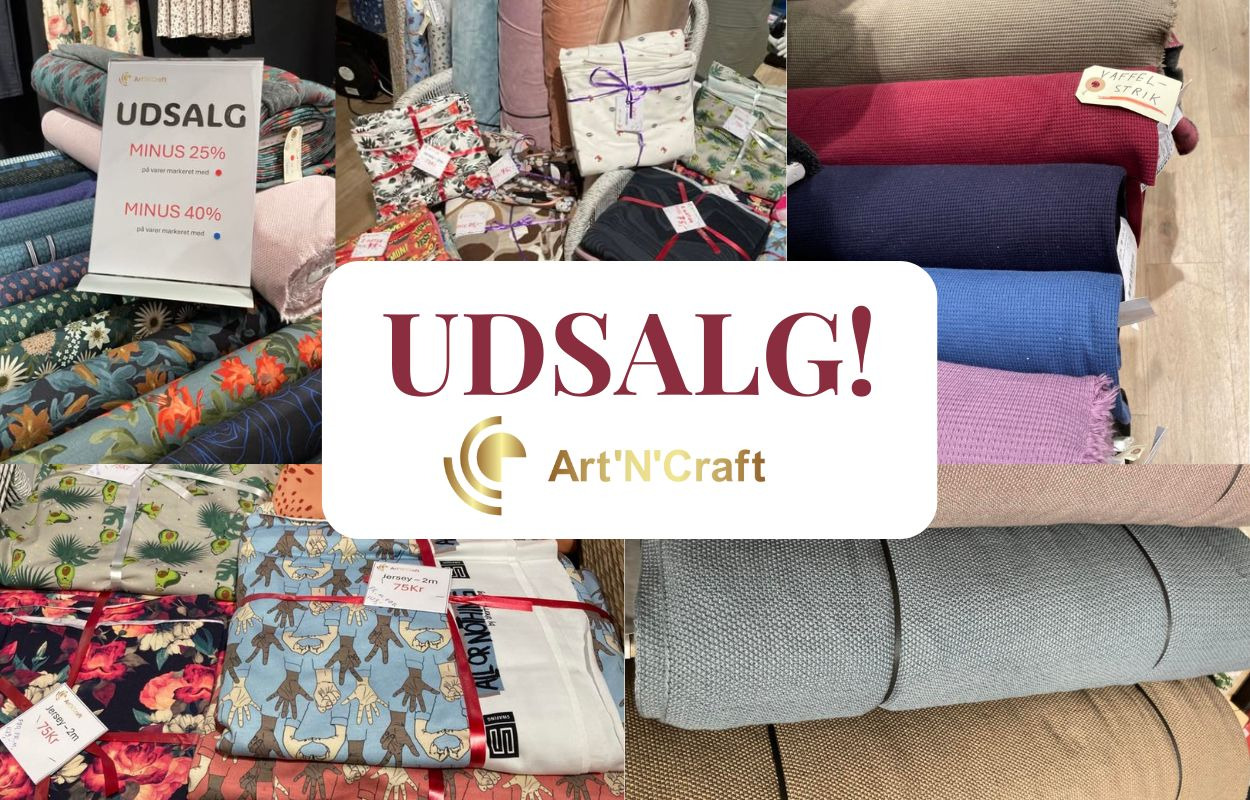 Art'N'Craft tilbyder fantastisk stofudsalg med store rabatter