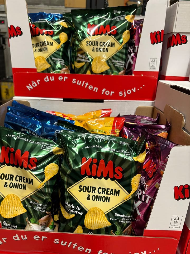 Meny Hobro tilbyder kasse med Kims Chips til skarp pris