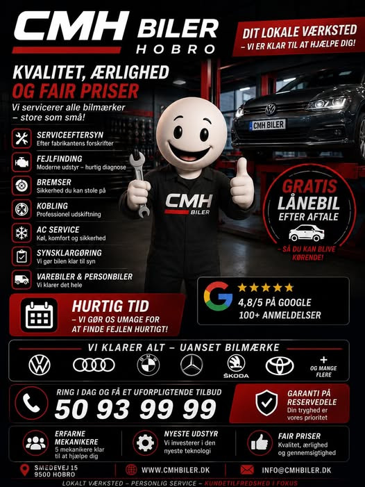 Oscar Biludlejning Hobro hjælper med at gøre bilen klar til sommerens køreture