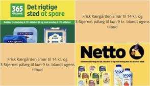 Frisk Kærgården smør til 14 kr. og 3-Stjernet pålæg til kun 9 kr. blandt ugens tilbud