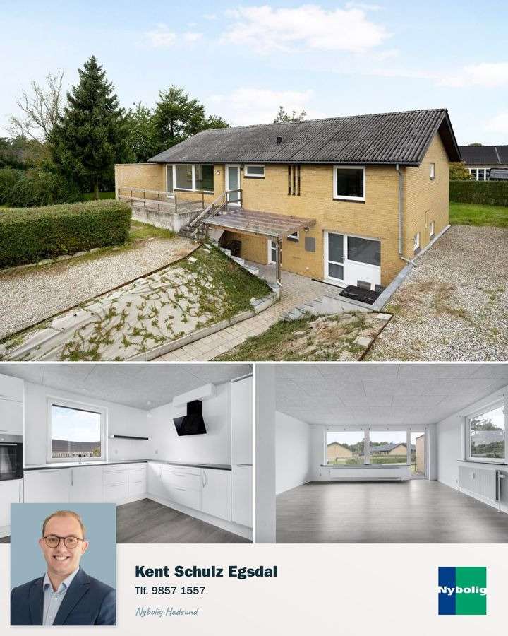 Nybolig Hadsund præsenterer renoveret villa med 2 lejemål i familievenlige omgivelser