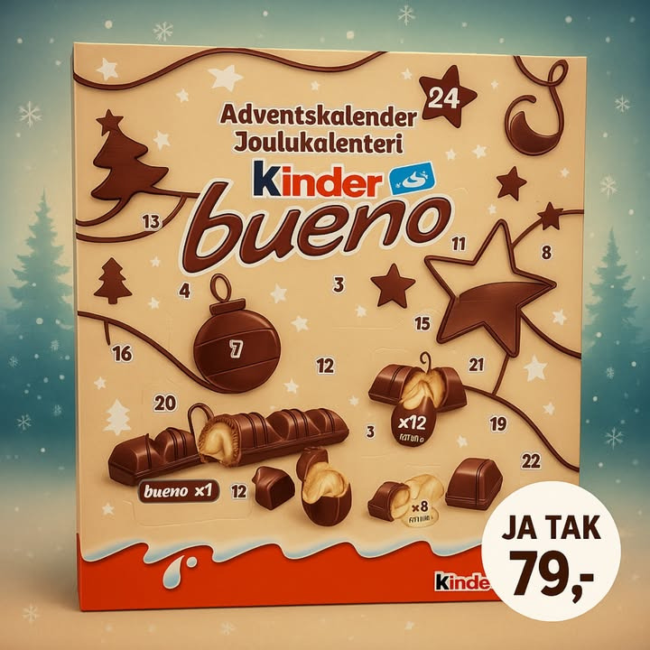 MENY Hobro tilbyder kinder bueno julekalendere til særpris 