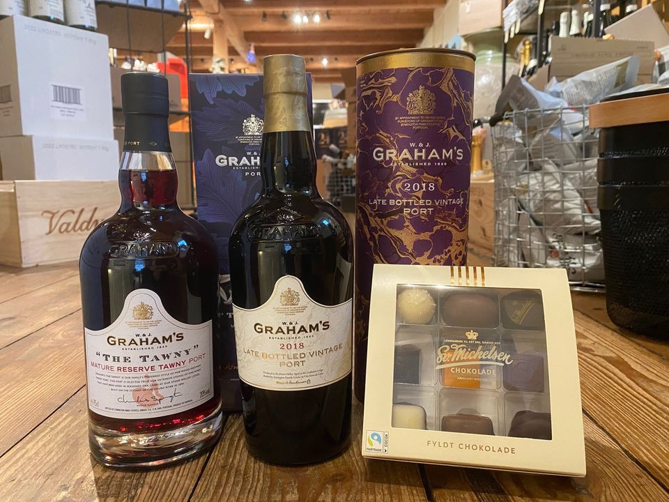 Kanon-tilbud på portvin og chokolade fra Pedersborg Vin til efterår og jul