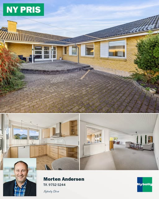 Nybolig Skive I/S sænker prisen på charmerende vinkelvilla i Dommerby