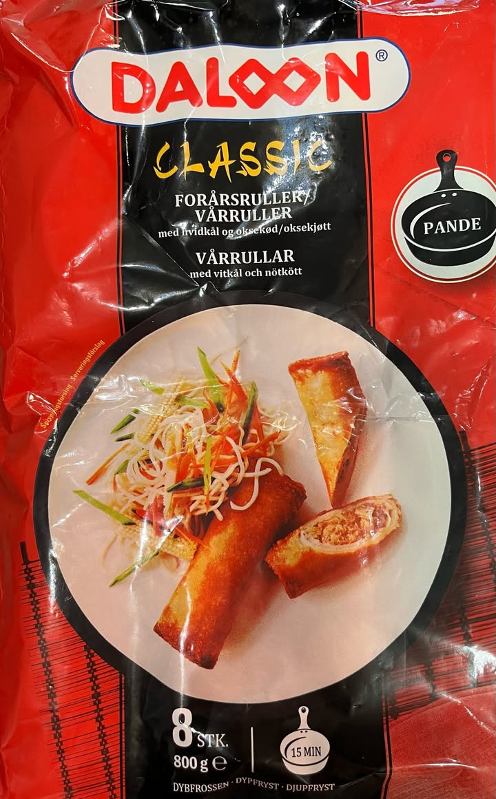 Torsdagsbasker fra Spar Fårup: 8 Daloon forårsruller til kun 20 kr