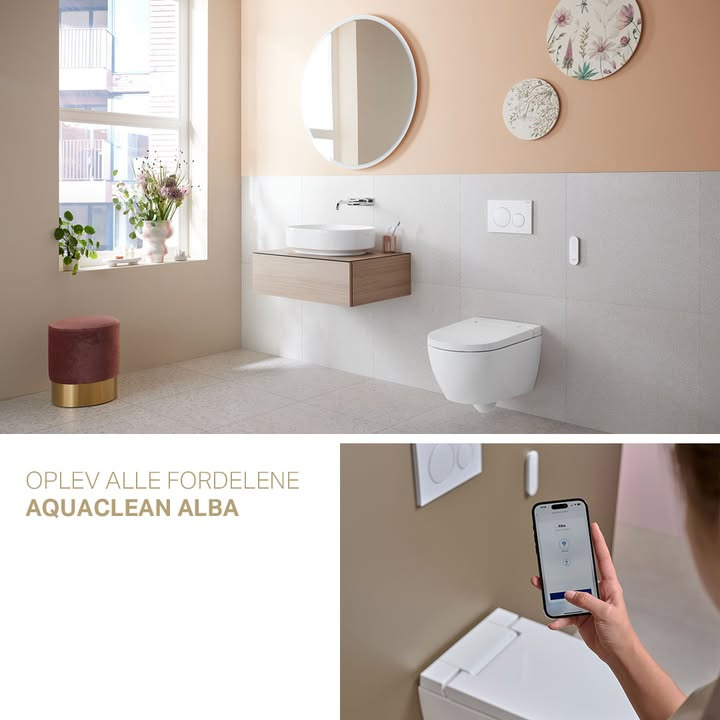 Oplev Geberit AquaClean Alba hos VangVedVængets VVS: Det enkle og prisvenlige douchetoilet