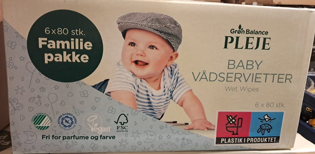 Spar Valsgård tilbyder vådservietter fra Grøn Balance til ja tak-pris