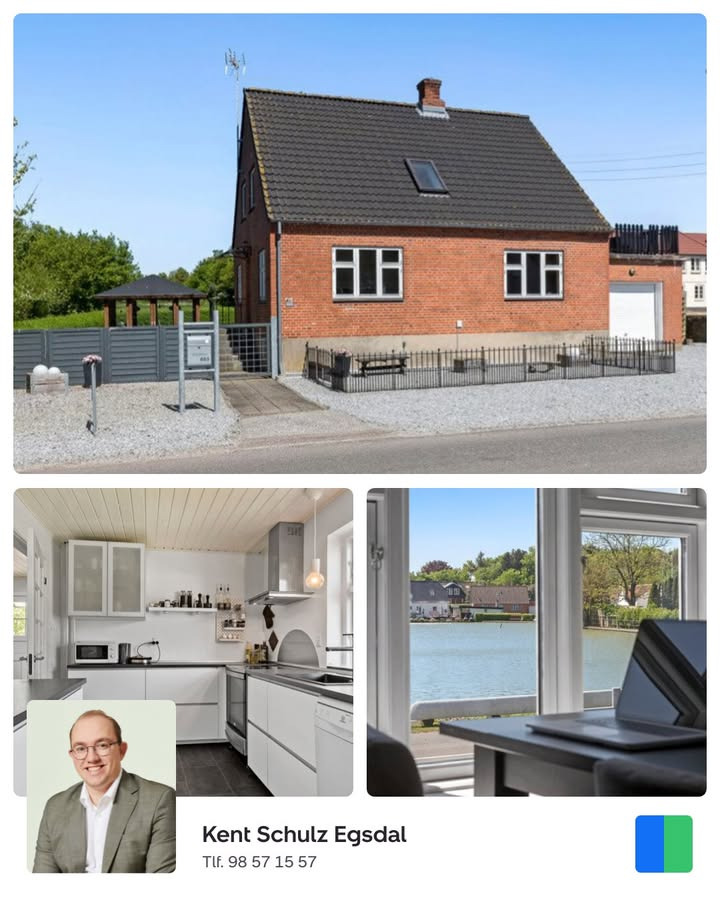 Nybolig Hadsund præsenterer charmerende og billig villa med udsigt til Råby Gadekær