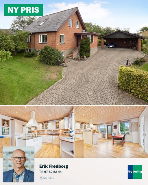 Nybolig Skive I/S sænker prisen på rummelig villa i Højslev