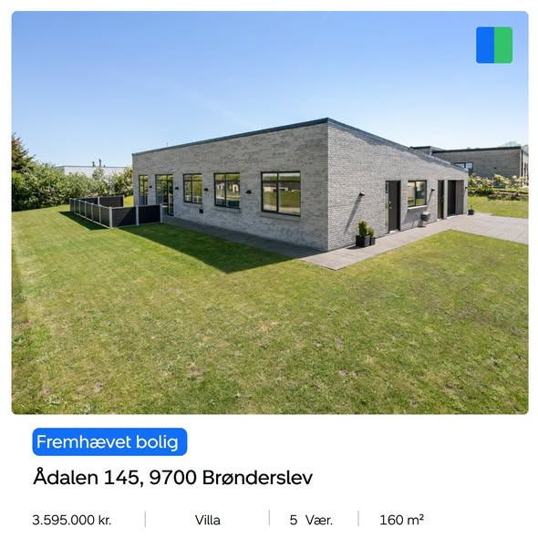 Nybolig Brønderslev & Vrå præsenterer moderne 160 m² villa i Ådalen