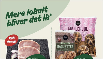 Gestus koteletter til kun 15 kr. og Klovborg skæreost til 49 kr. hos Min Købmand