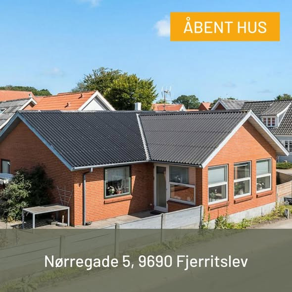 Mæglerhuset - Asger Larsen inviterer til åbent hus i Fjerritslev på søndag