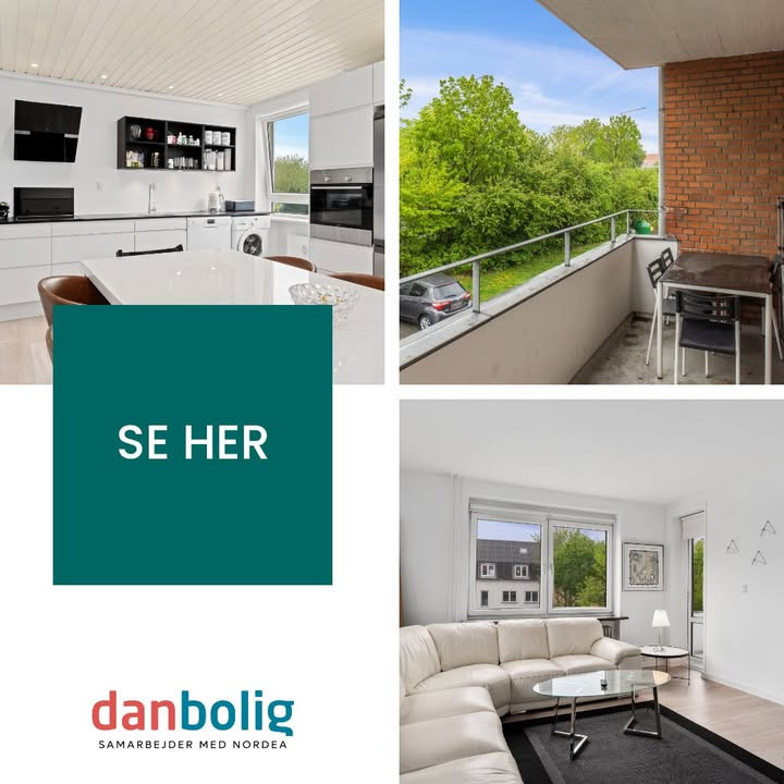 Danbolig Nørresundby præsenterer moderniseret lejlighed med skøn altan