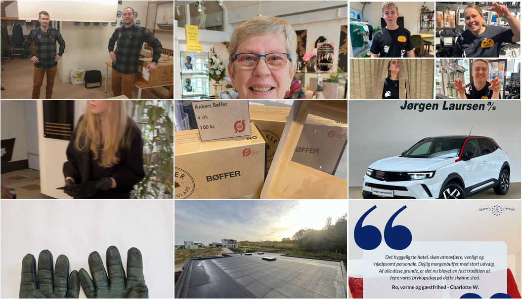 Nyt fra Møldrup Tagdækning ApS, Obitsø Frisørsalon, Asmild Plantecenter ApS og 6 andre