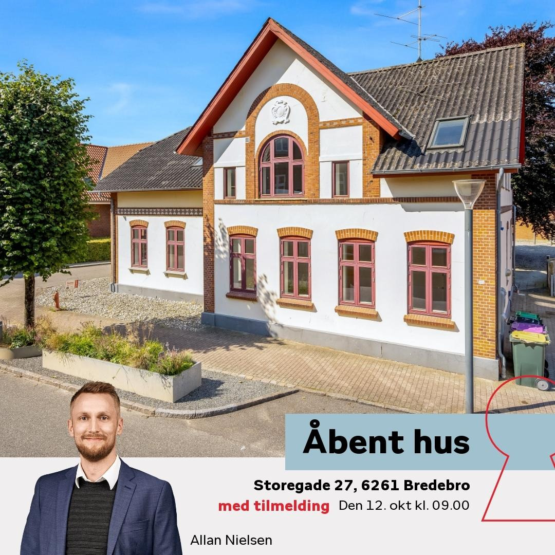Kom til åbent hus på Storegade i Bredebro arrangeret af Home Tønder