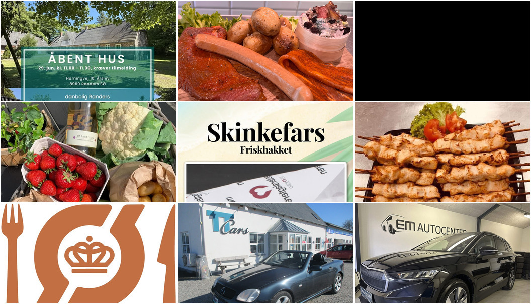 Nyt fra EM AUTOCENTER ApS, BILCO A/S RANDERS, Spar Fårup og 13 andre